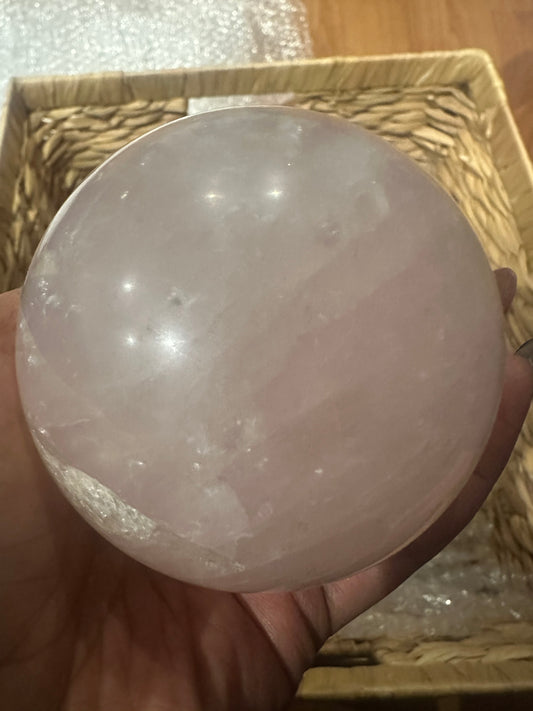 Rose Quartz Crystal Sphere