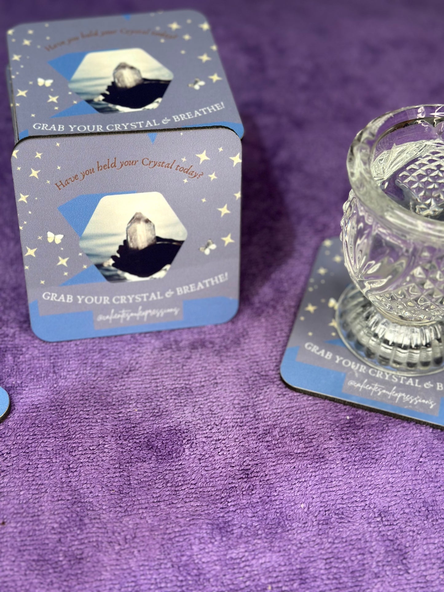 CalienteSoul Crystal Affirmation Coasters