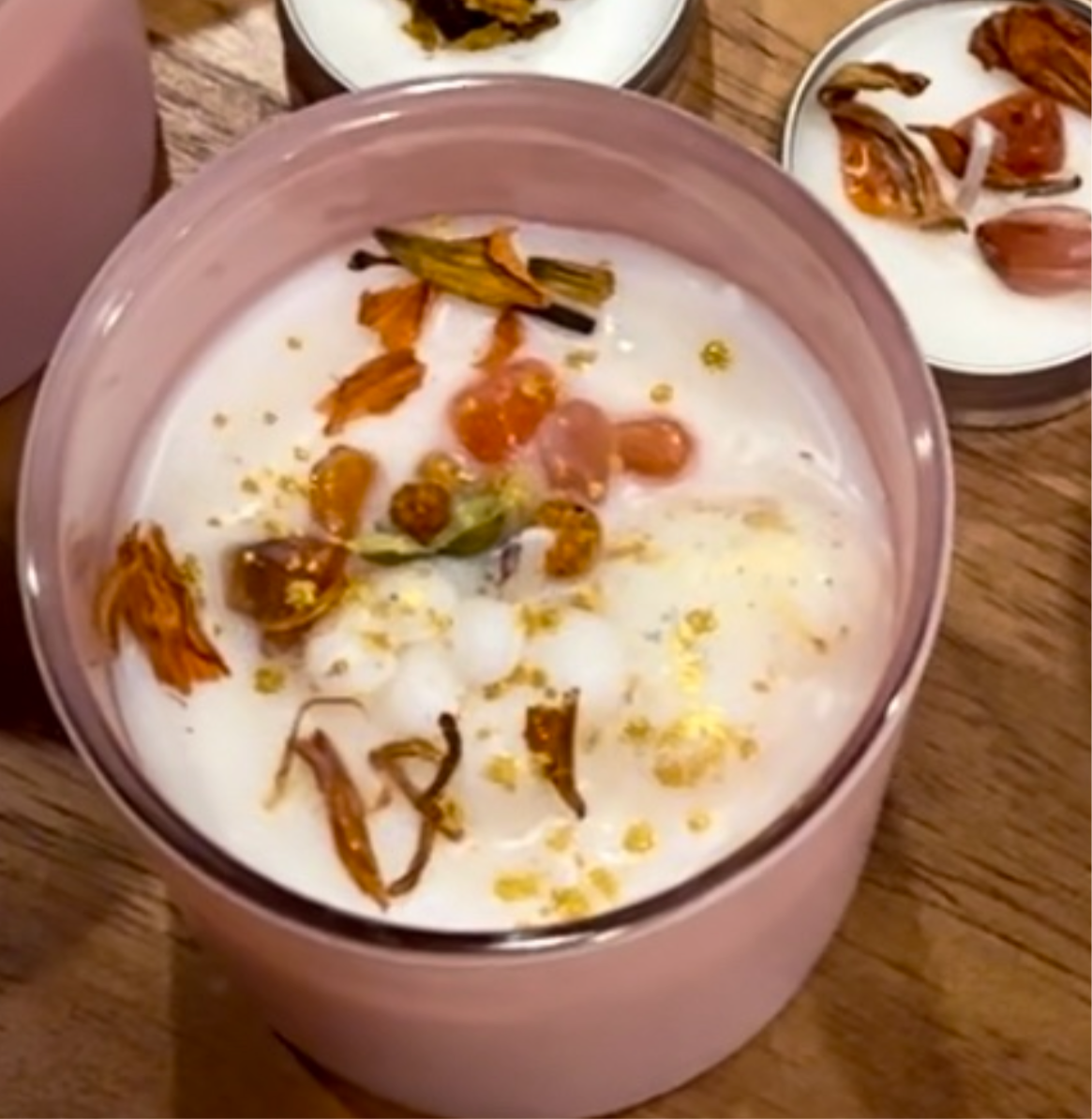 Soul-Love (Sacral Chakra) Crystal Affirmation Candles