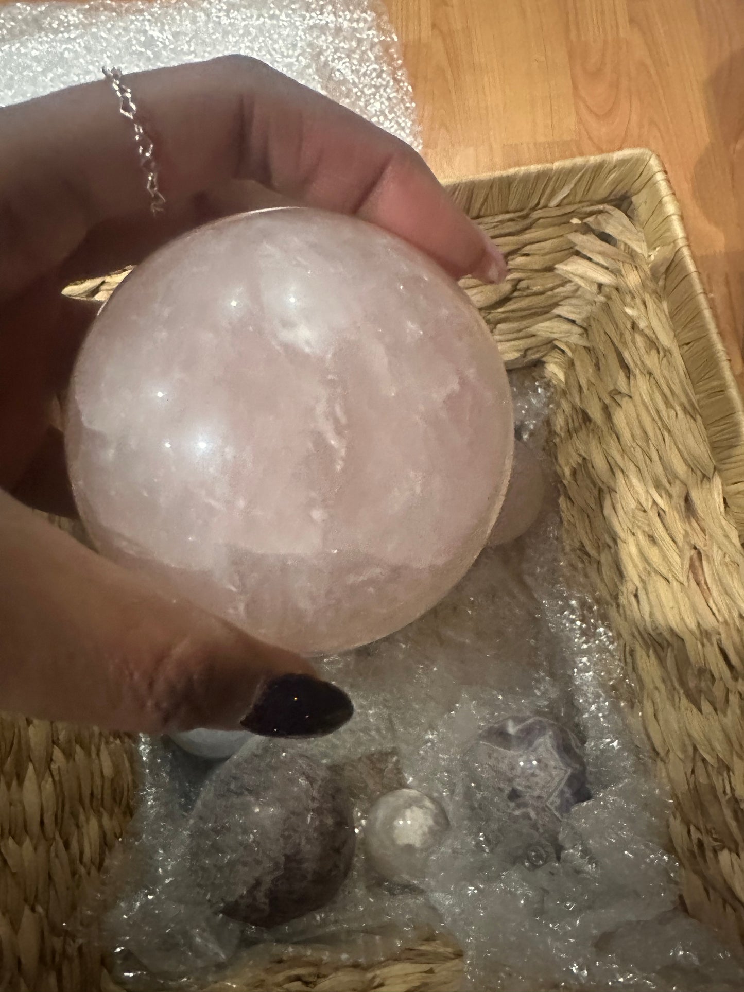 Rose Quartz Crystal Sphere