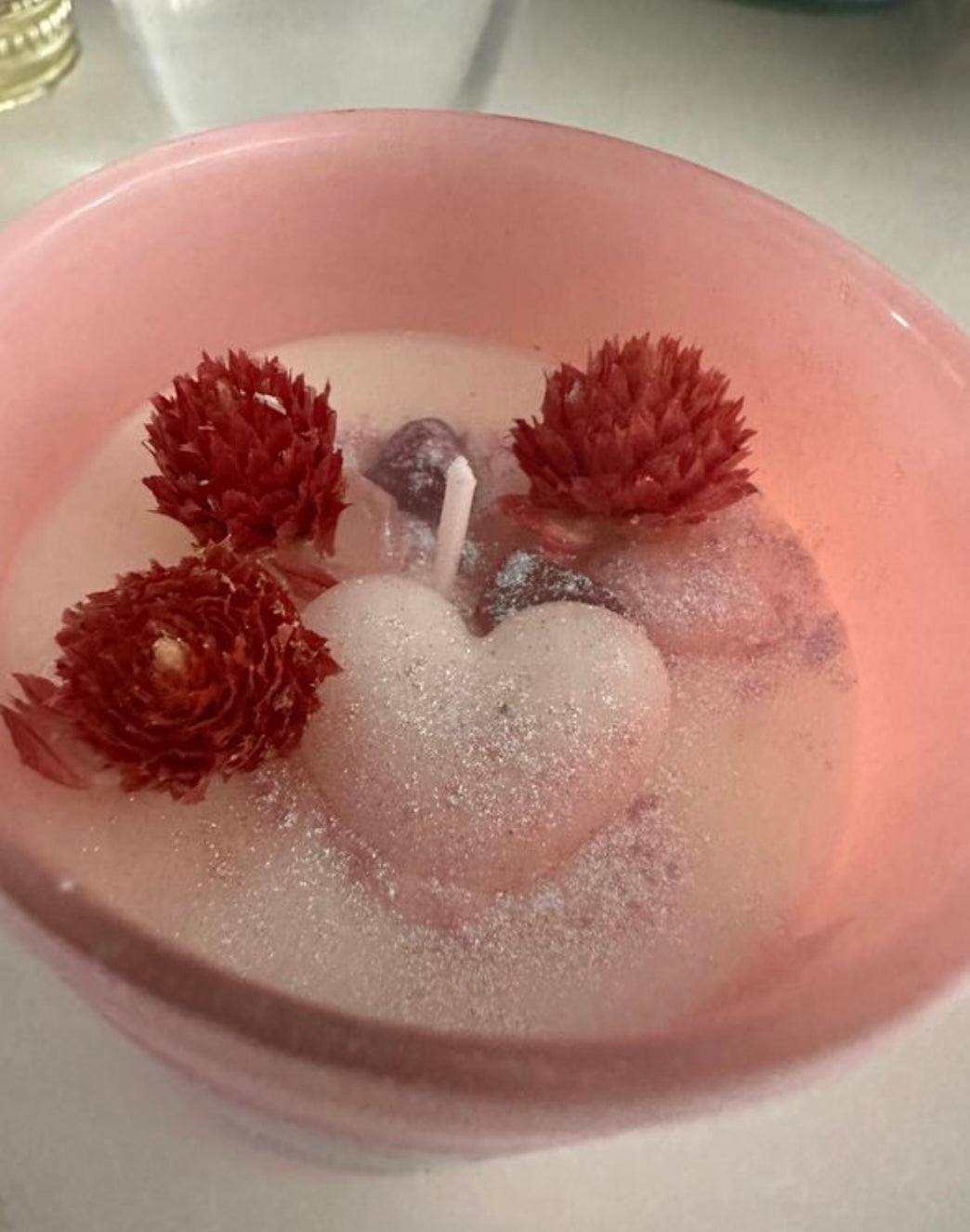 Soul-Love (Heart Chakra) Crystal Hidden Affirmation Candles