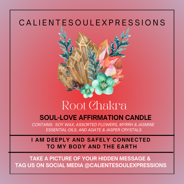 Soul-Love (Root Chakra) Crystal Affirmation Candles